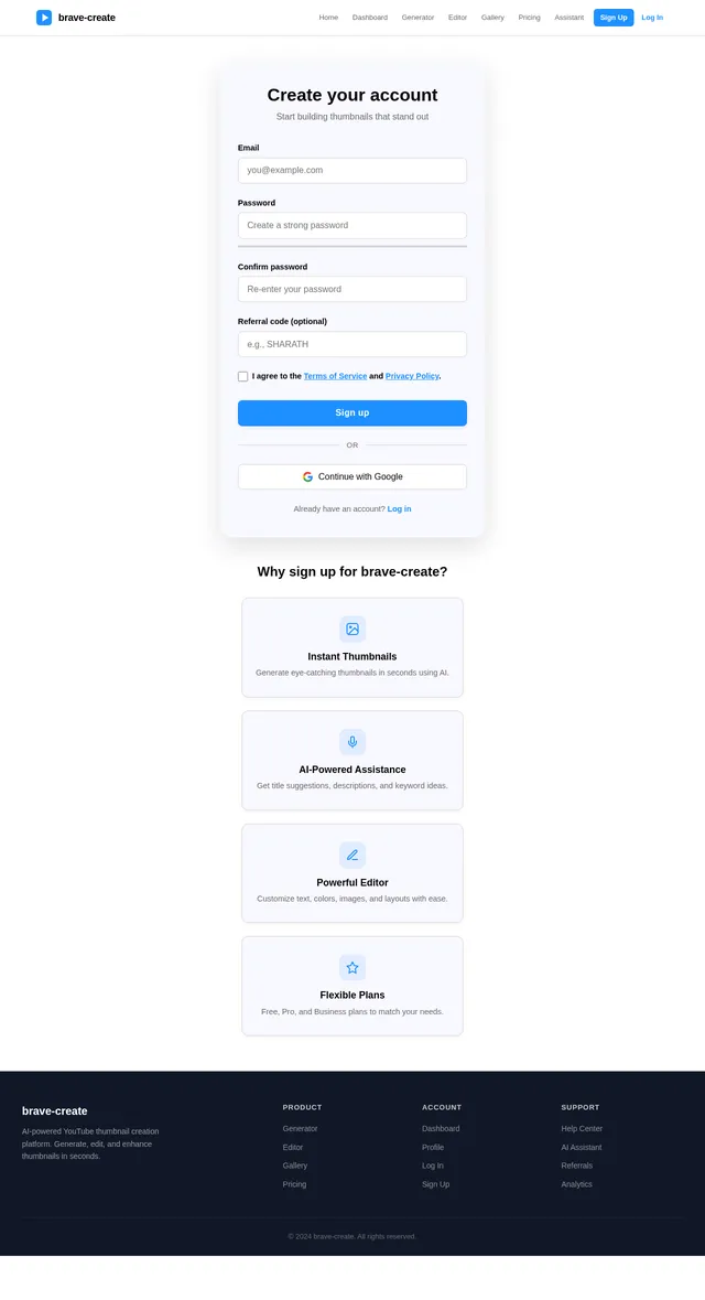 Signup