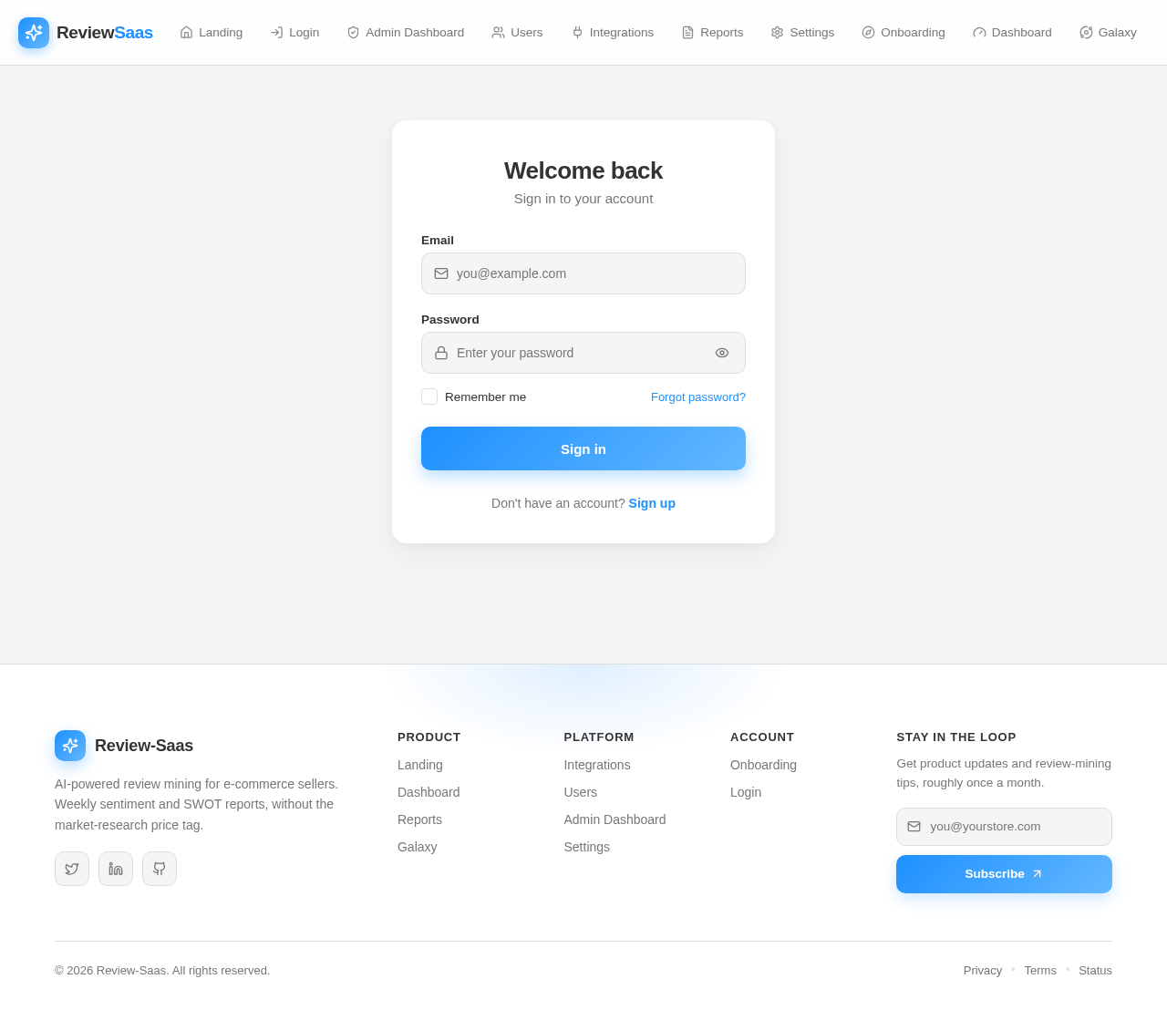 Login design preview