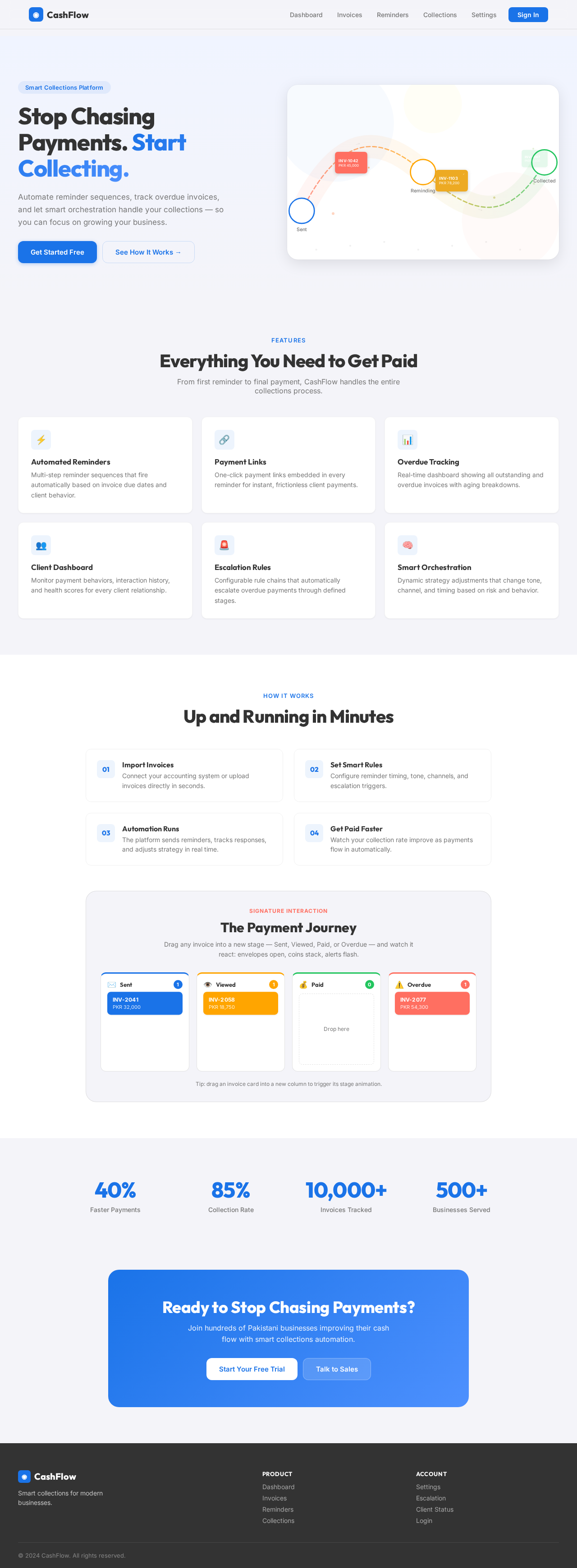 Landing design preview