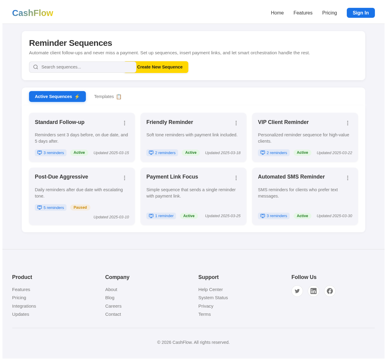 Reminders design preview