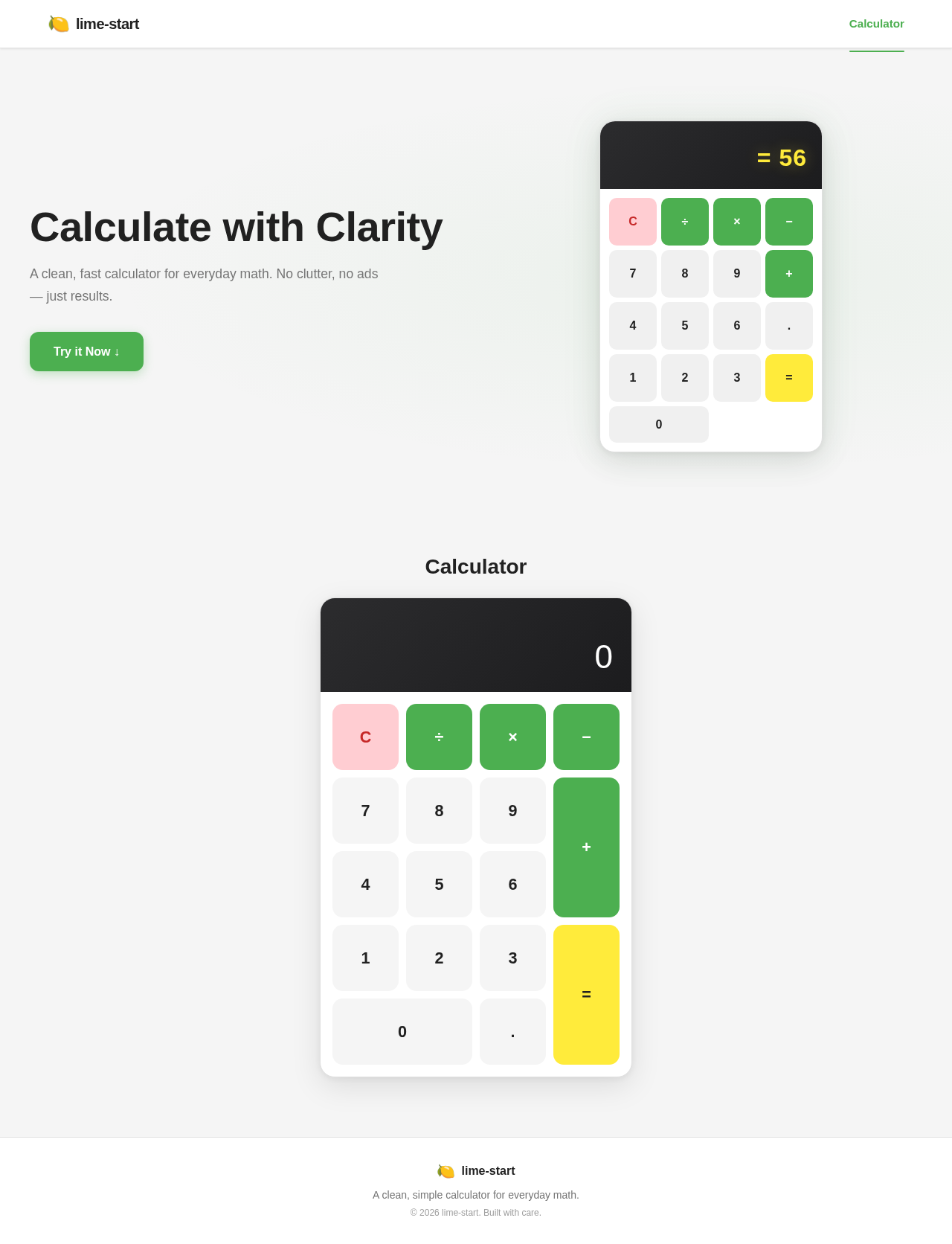 Calculator design preview