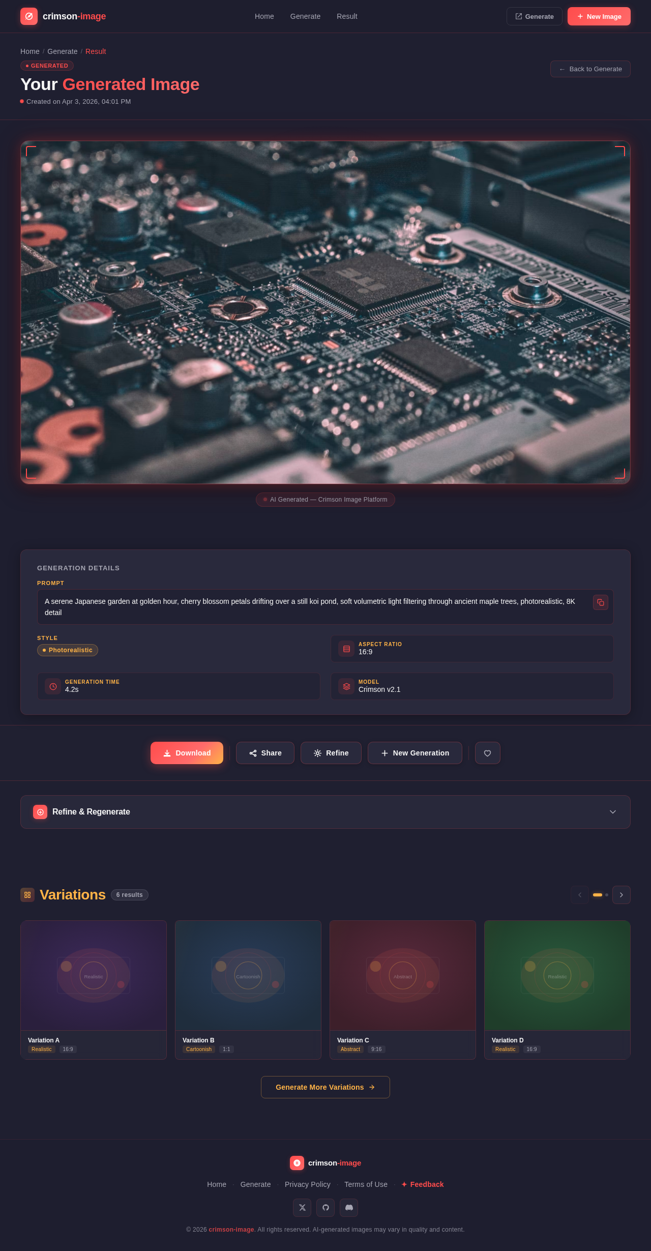 Result design preview