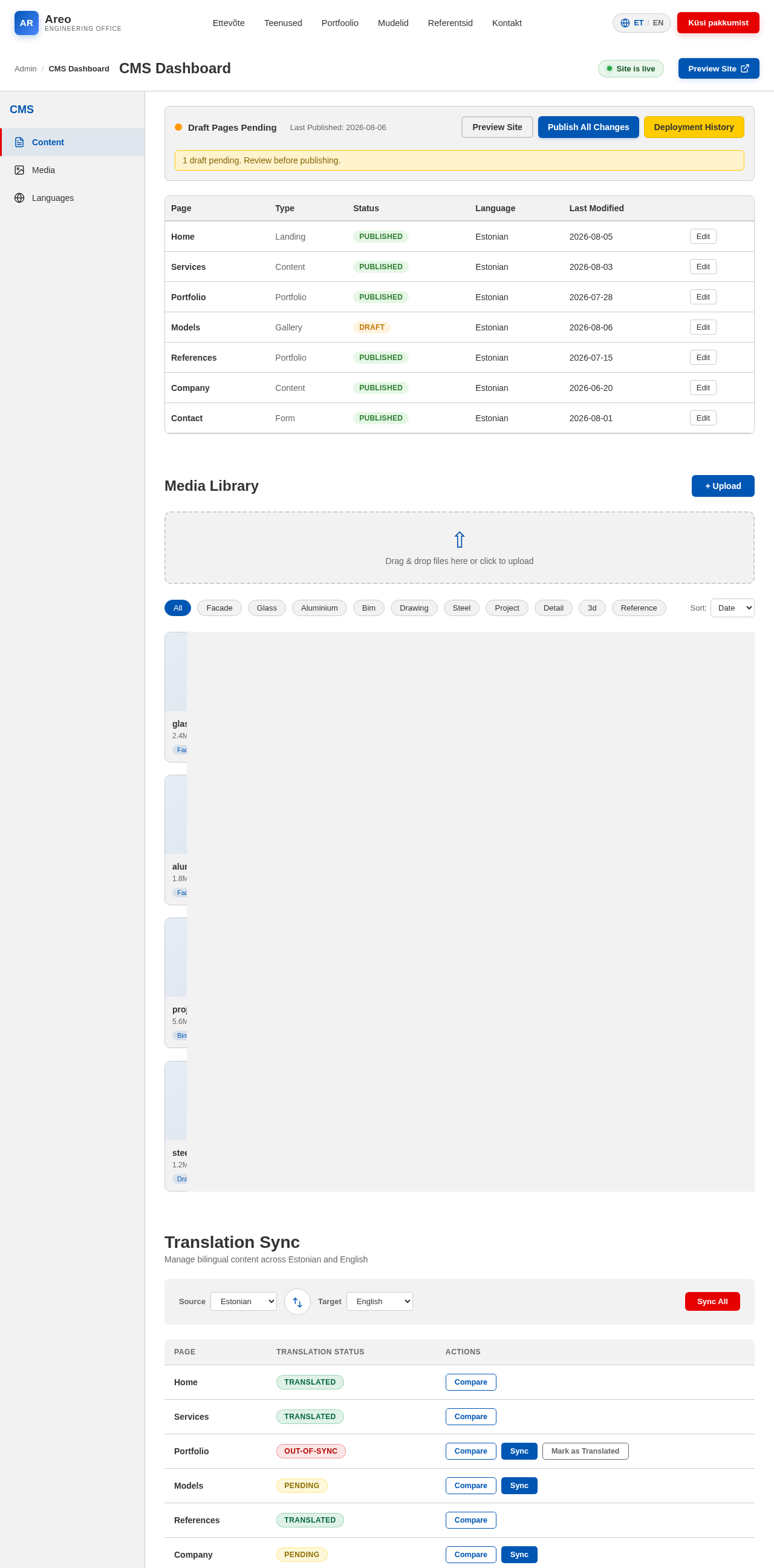 CMS design preview