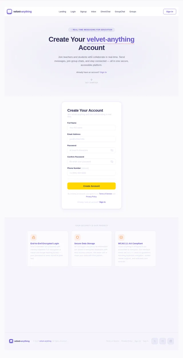 Signup