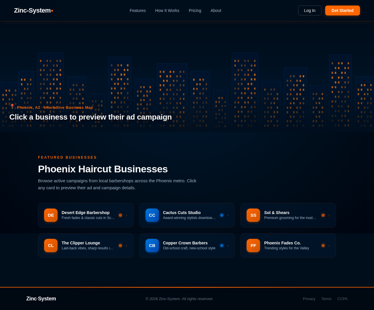 Business Modal design preview