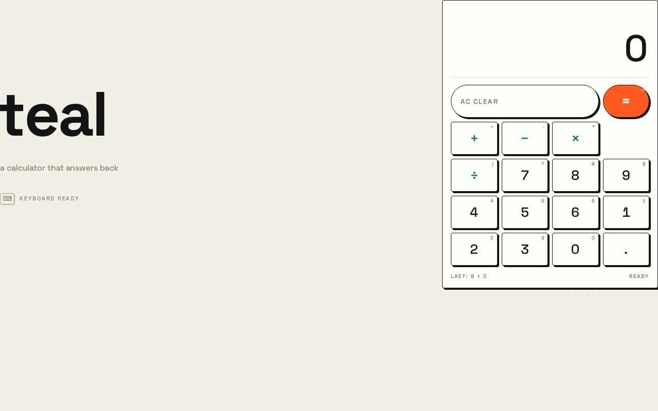 Calculator design preview