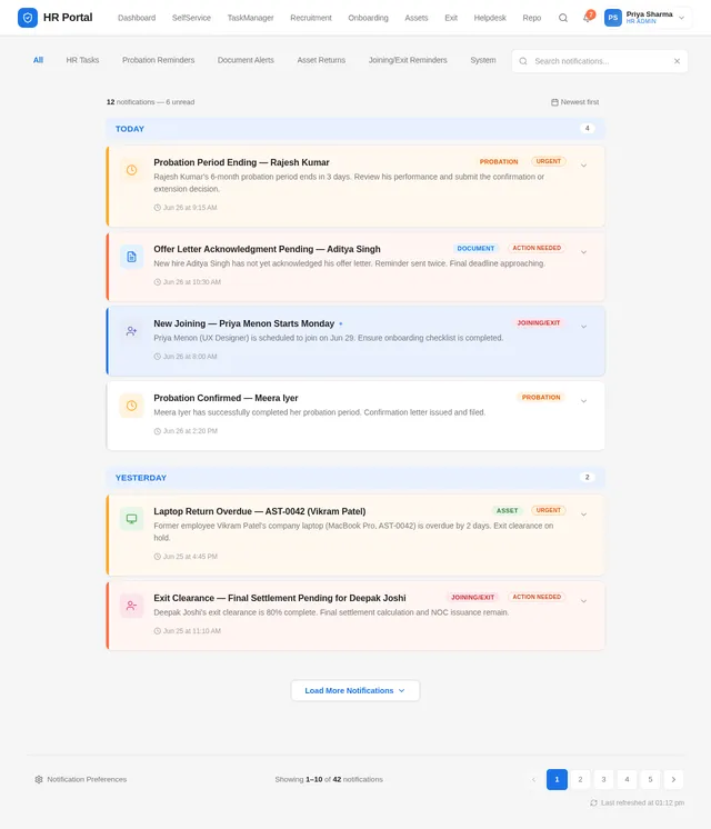 Notifications