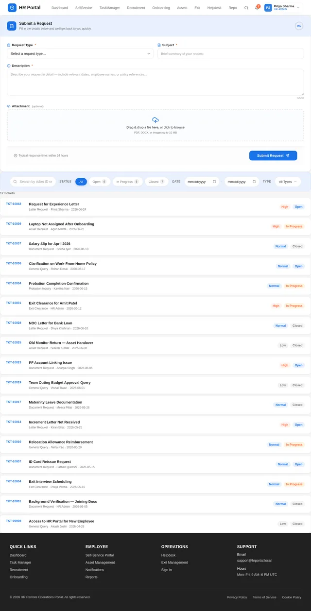 Helpdesk
