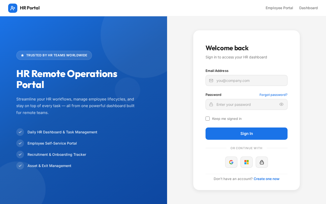Login design preview