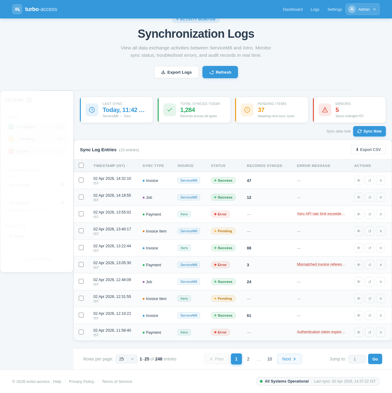 Logs design preview