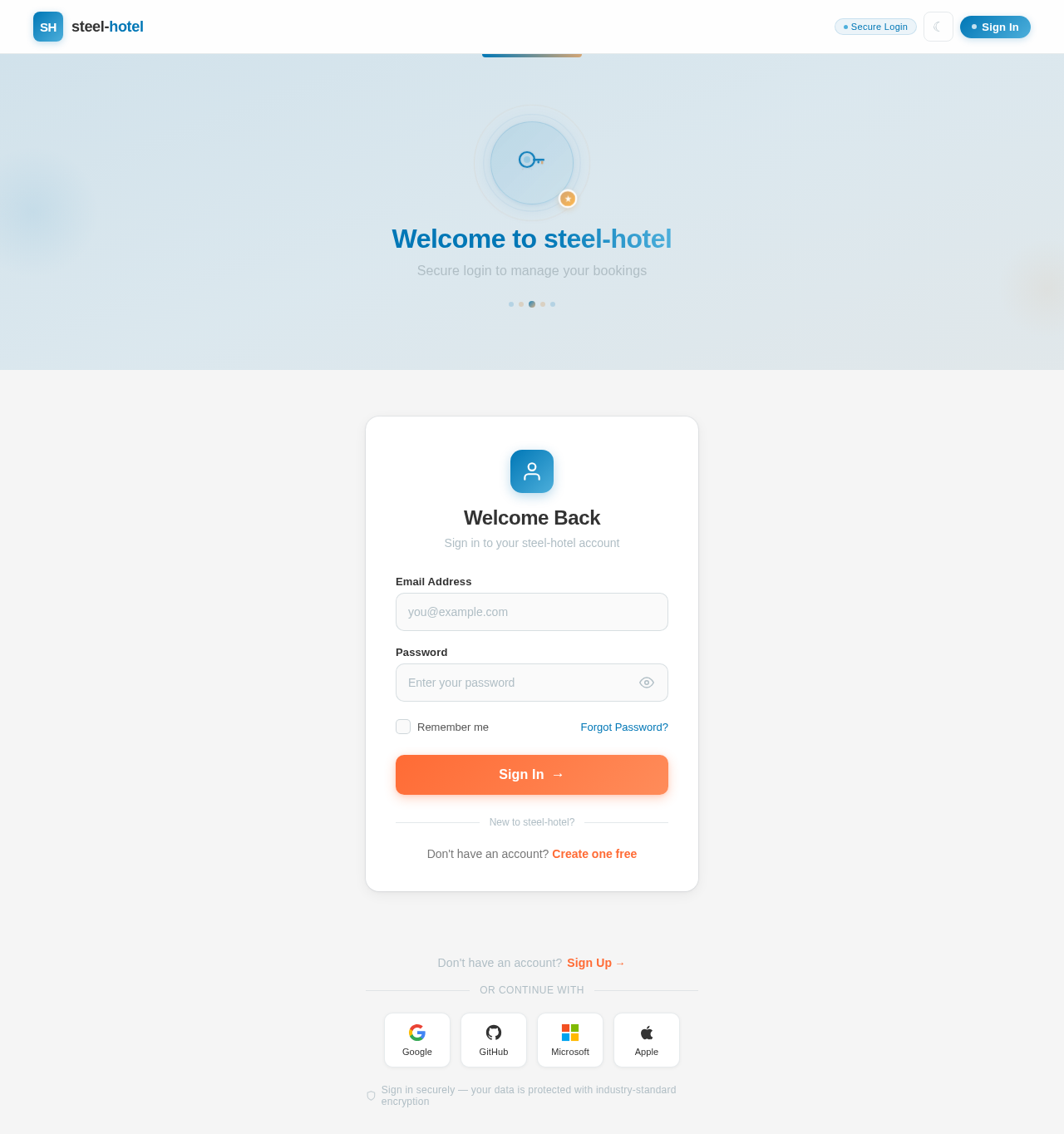 Login design preview