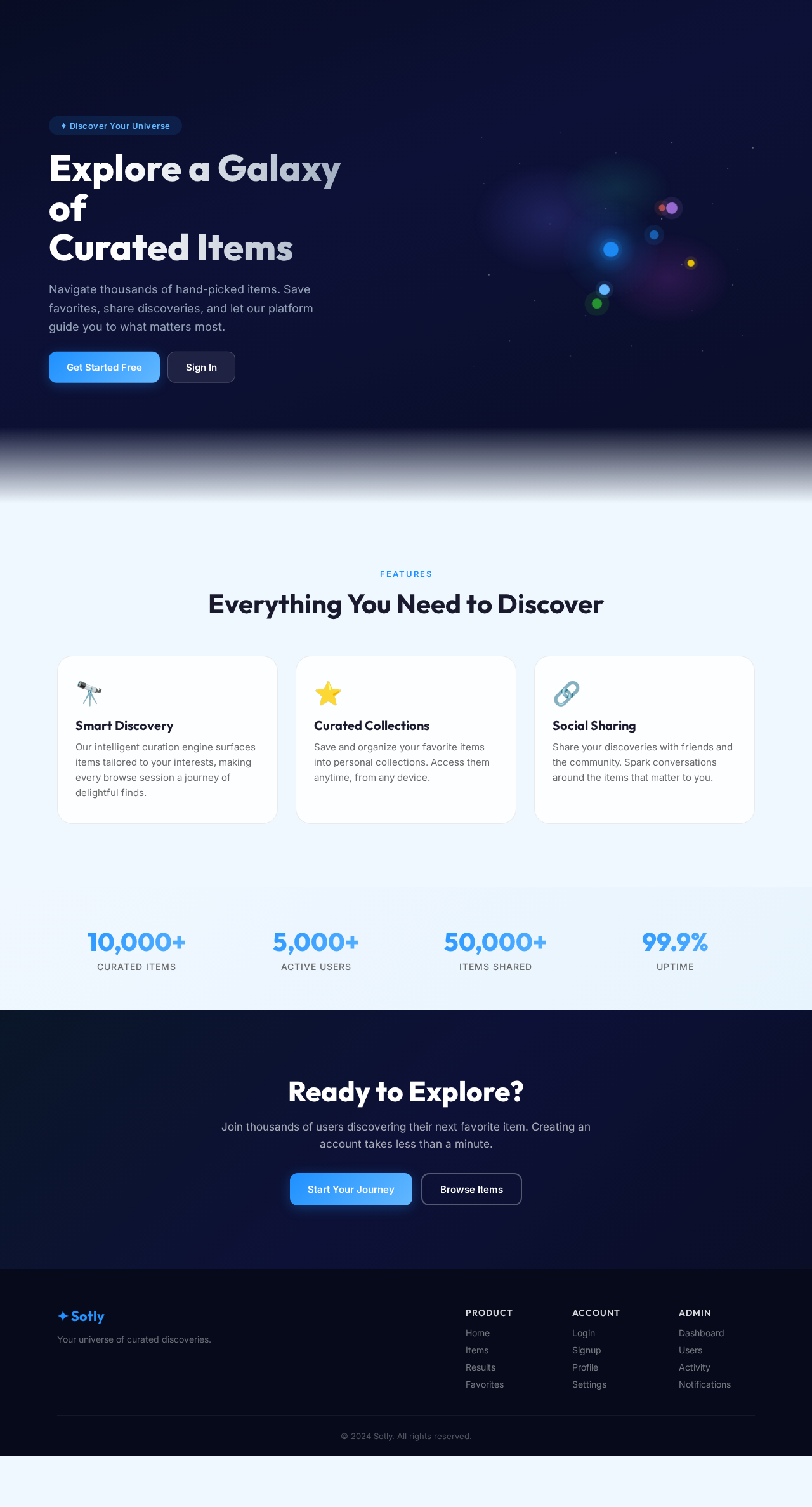 Landing design preview