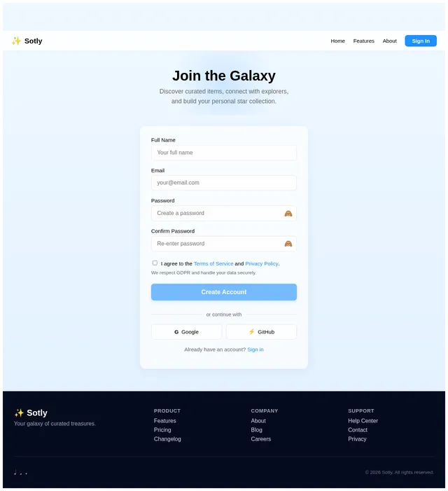 Signup