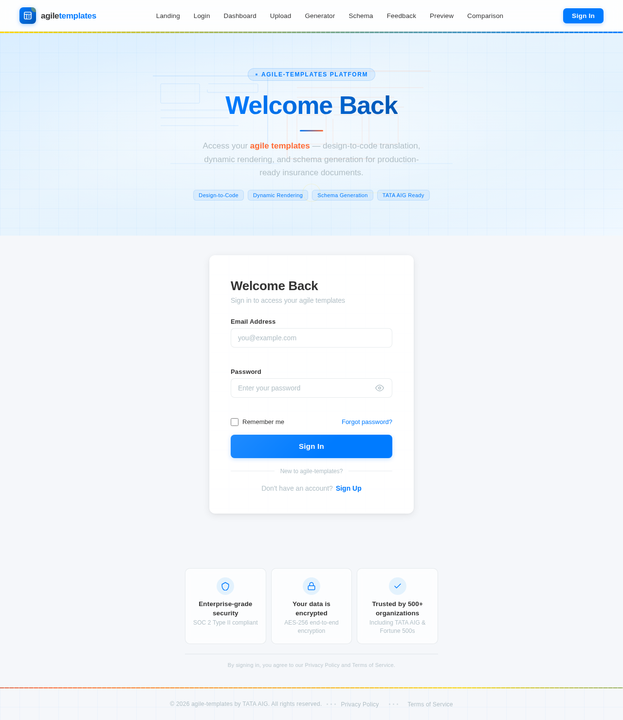 Login design preview