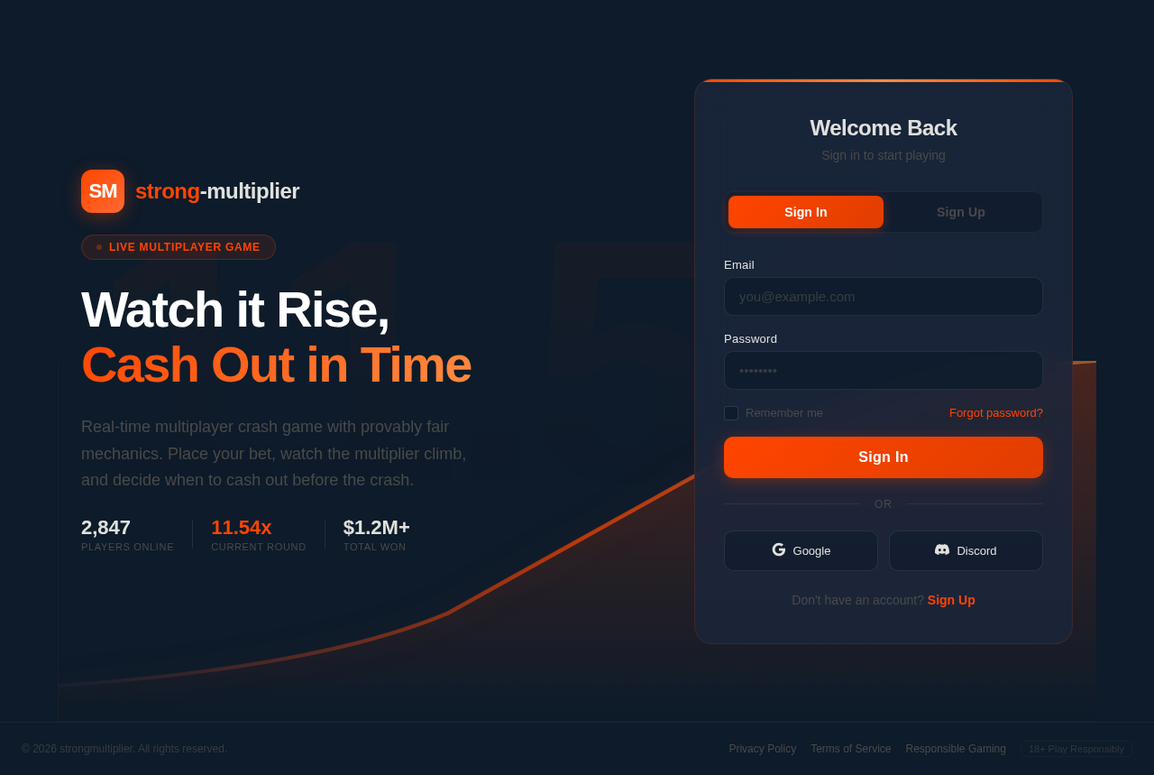 Landing design preview