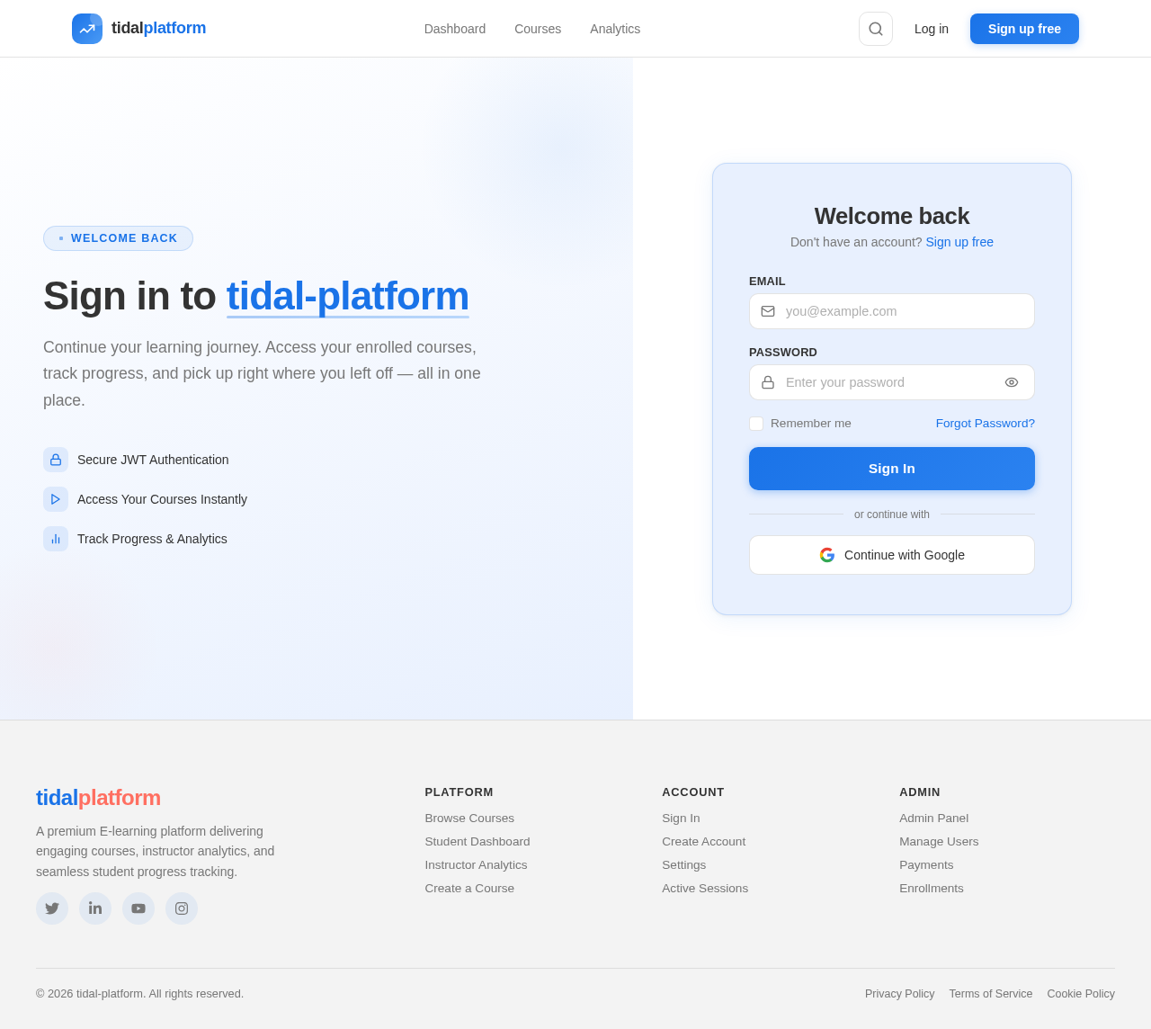 Login design preview