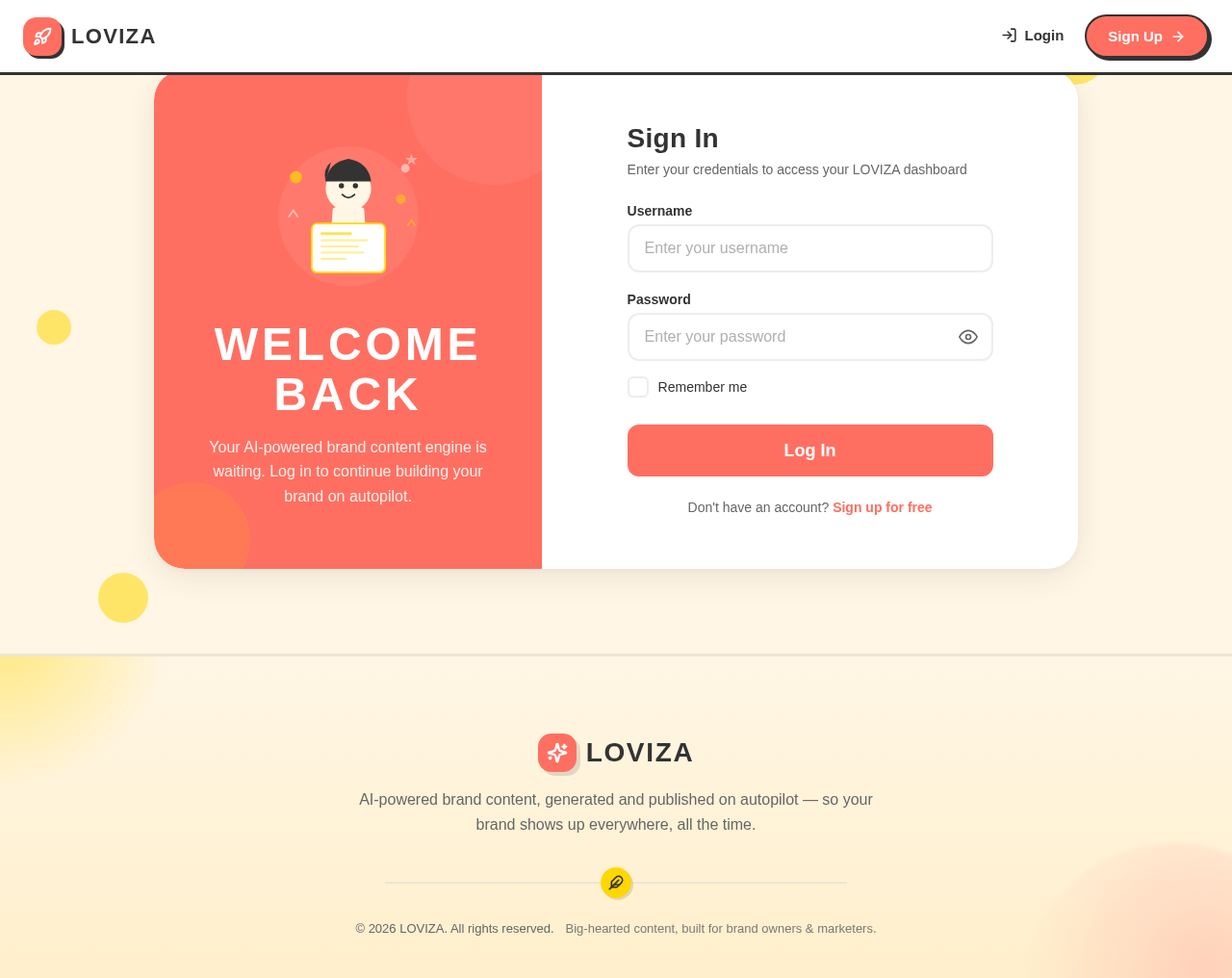 Login design preview