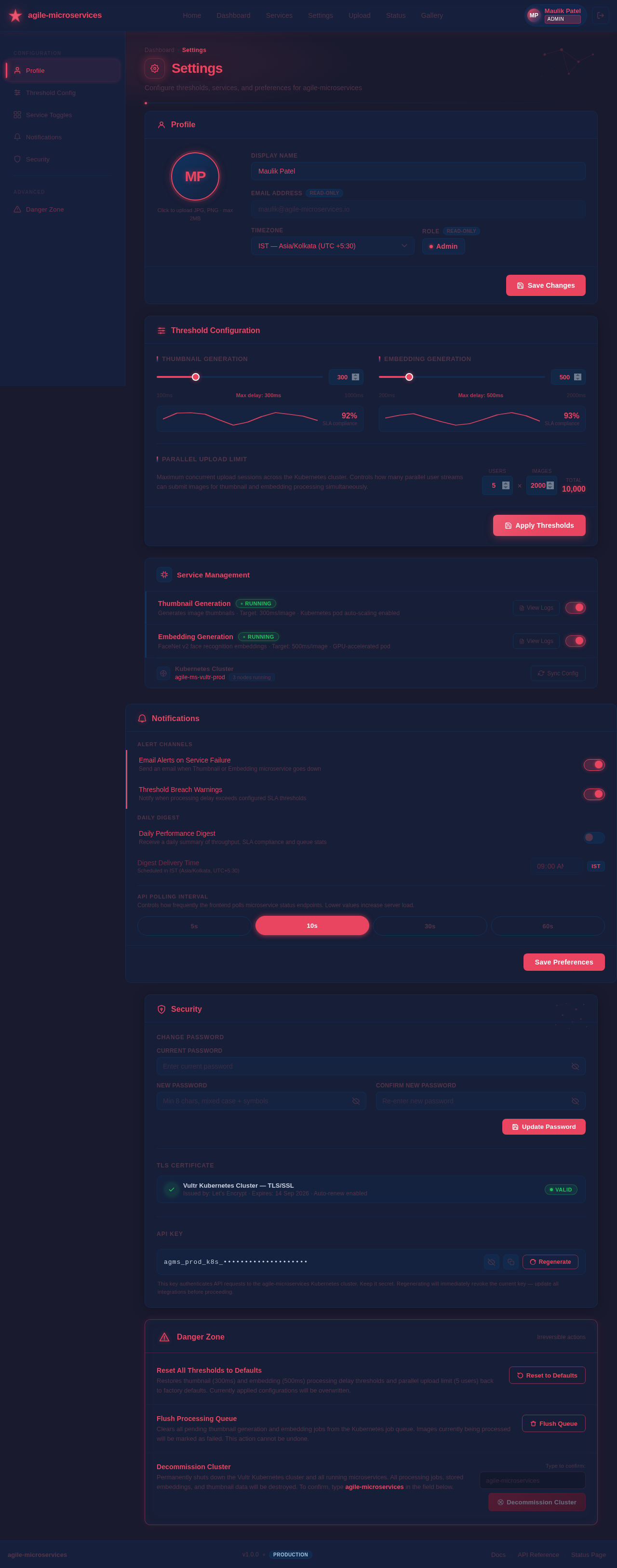 Settings design preview