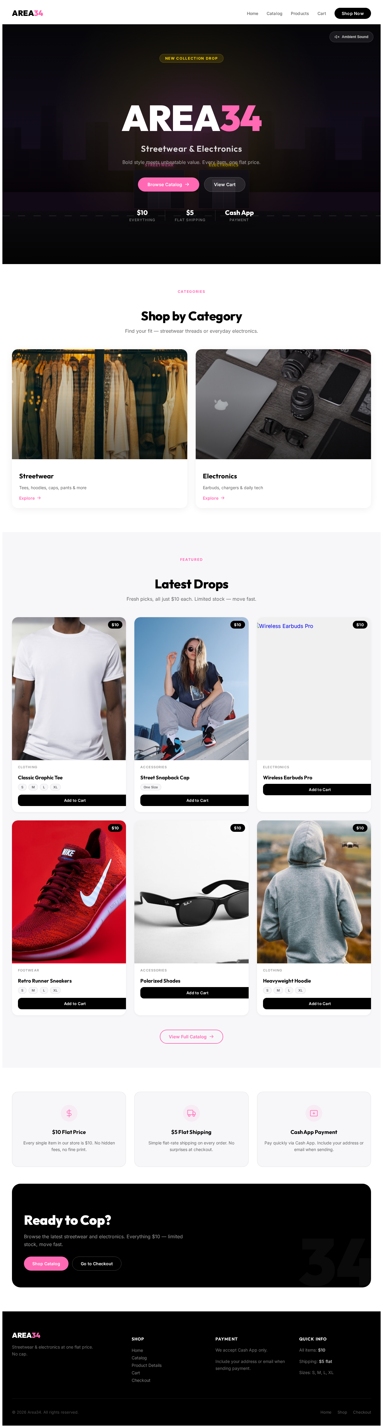 Landing design preview