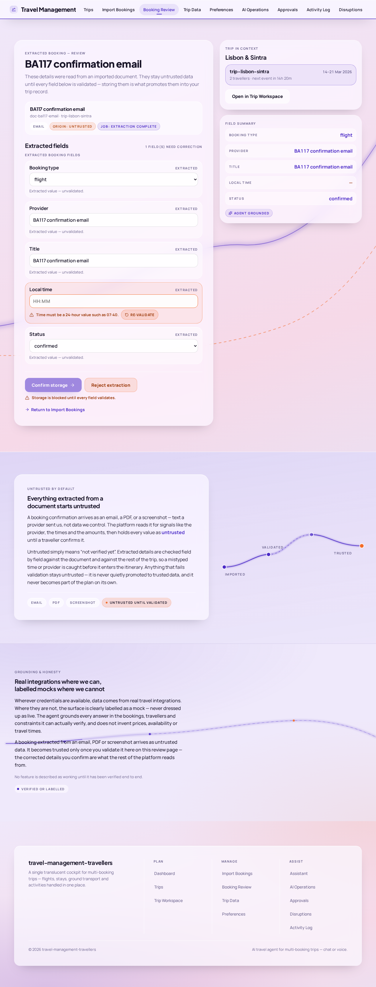Booking Review design preview