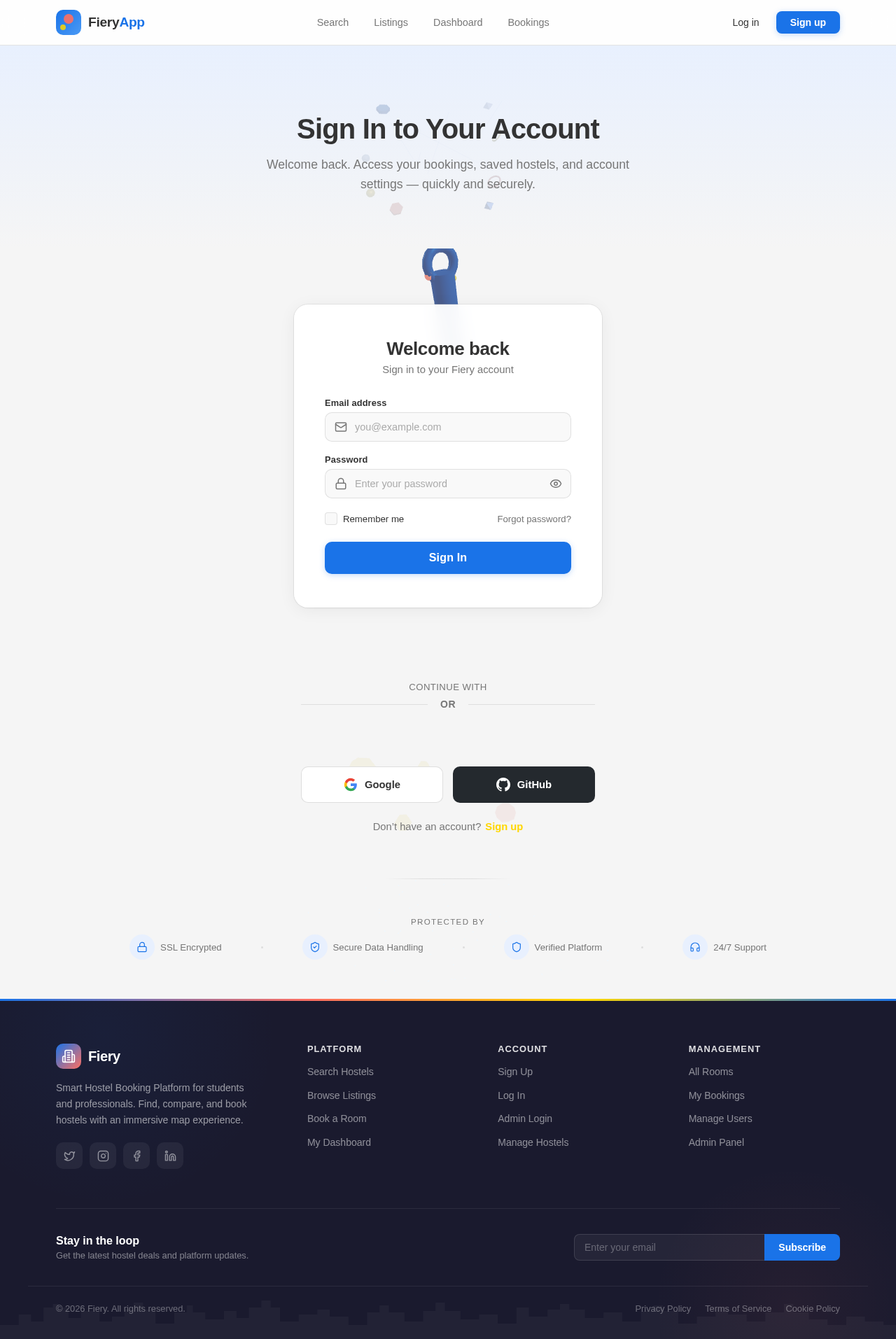 Login design preview