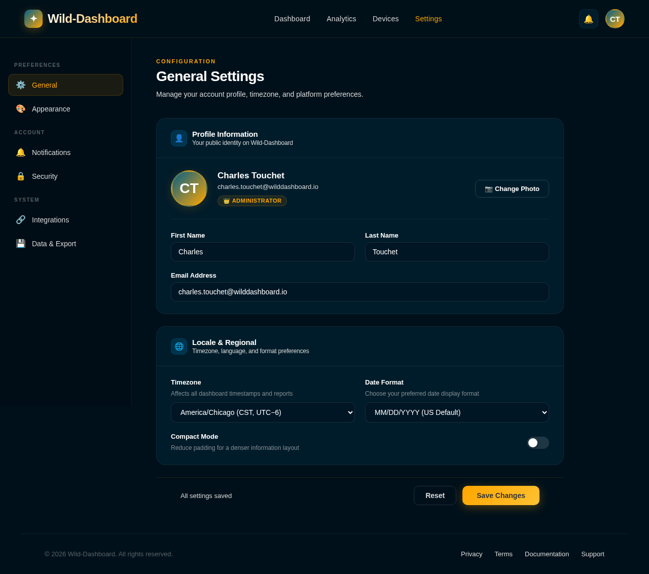 Settings design preview