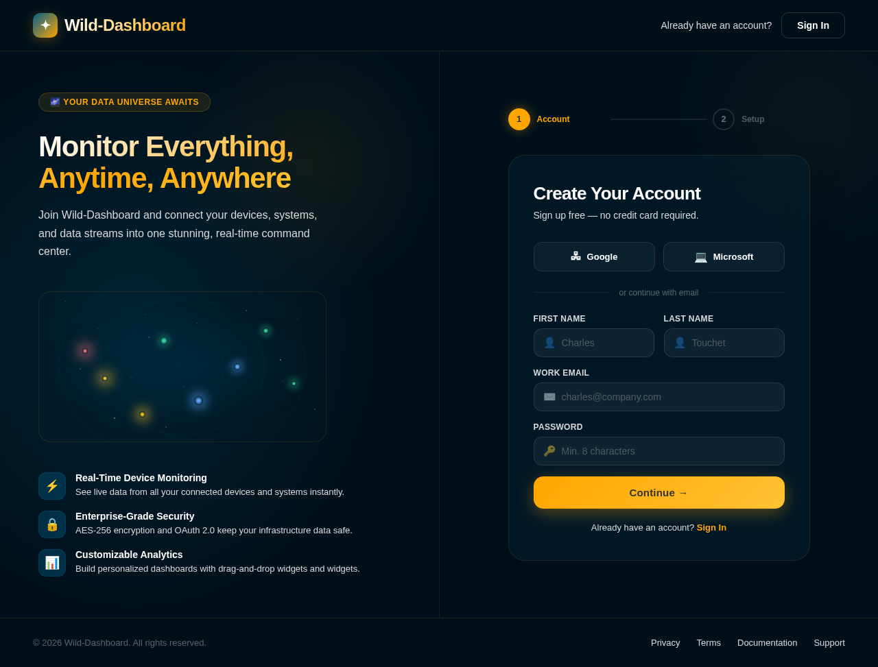 Signup design preview
