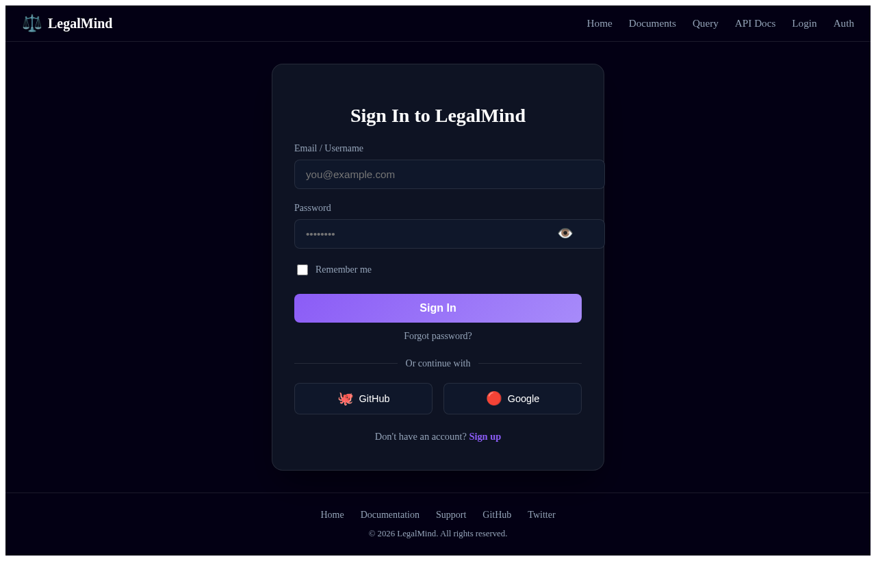 Login design preview