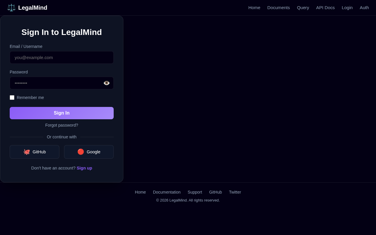 Login design preview