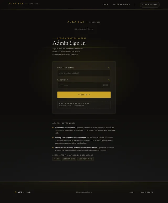 Admin Login