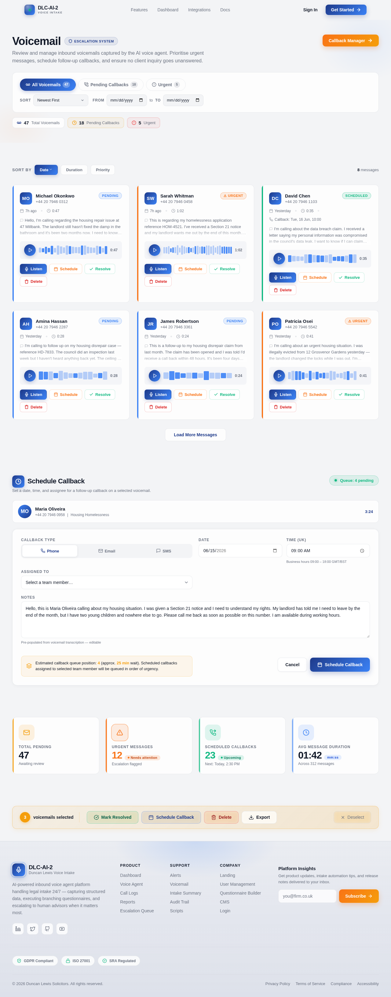 Voicemail design preview