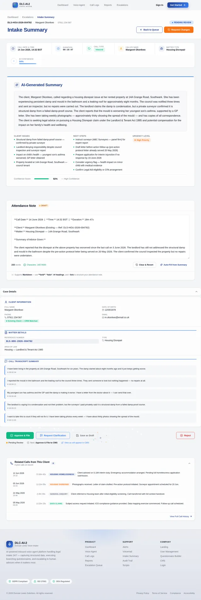 IntakeSummary