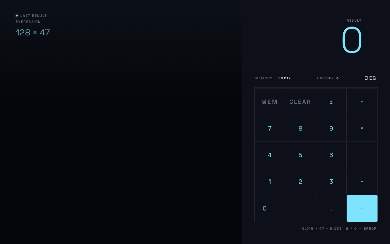 Calculator design preview