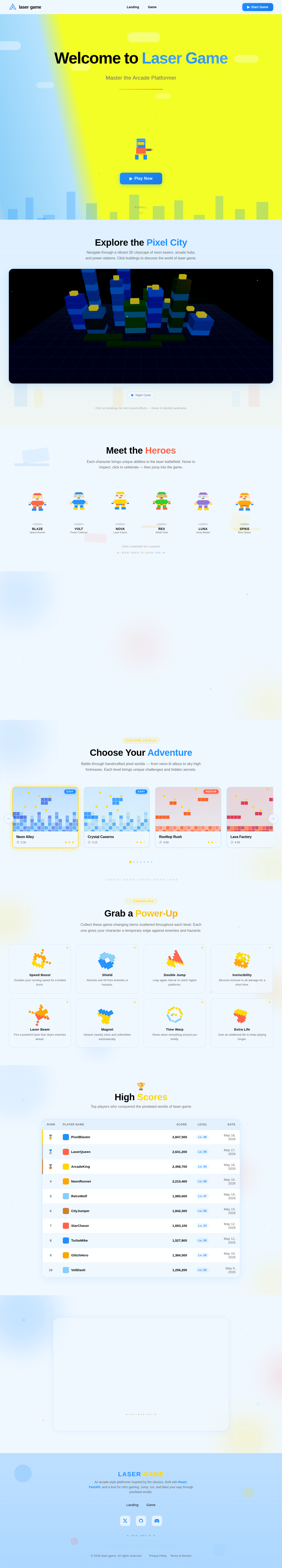 Landing design preview