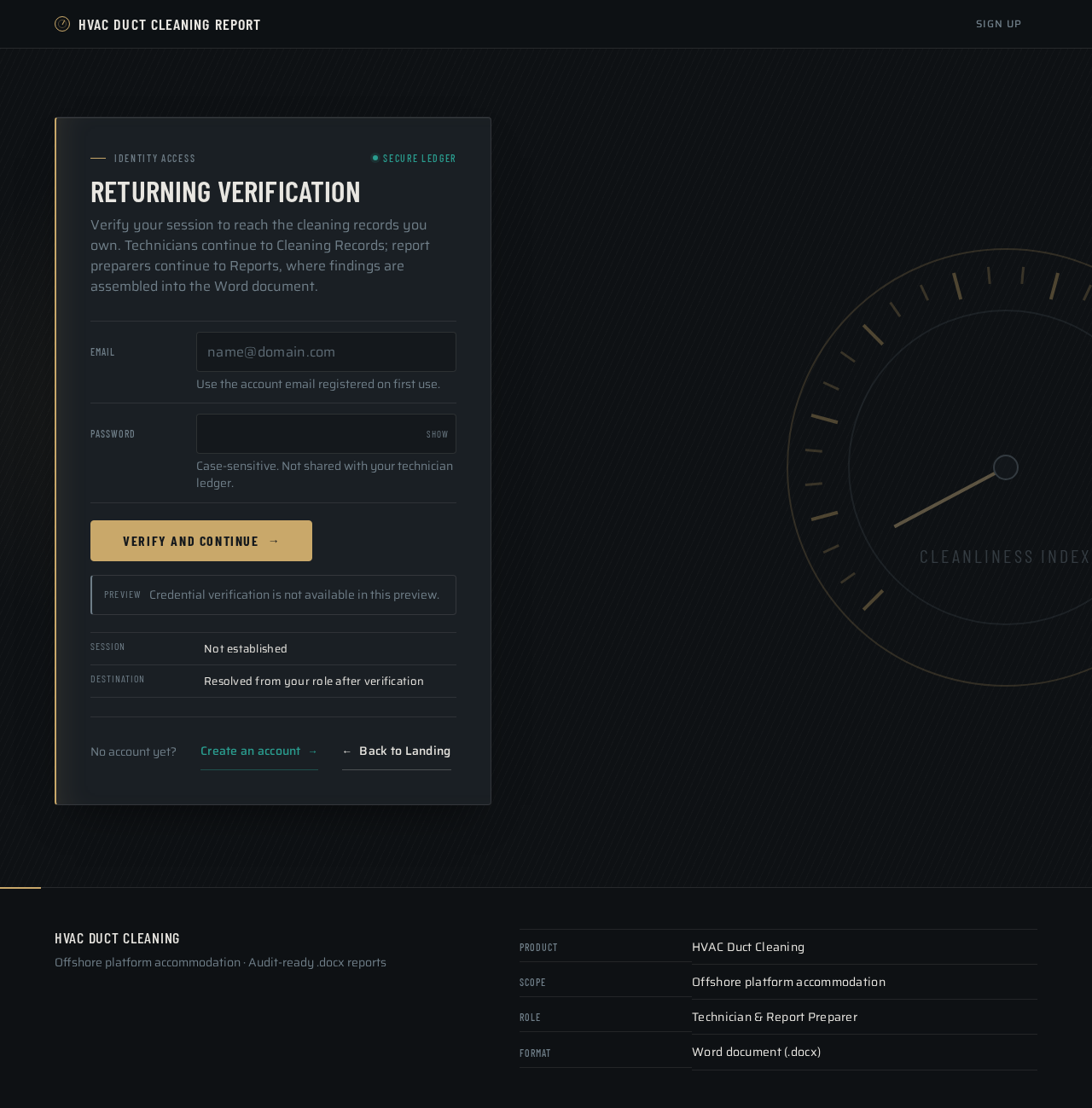 Login design preview