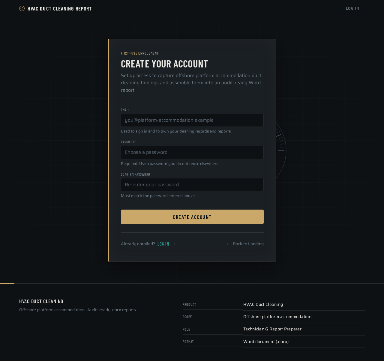 Sign Up design preview