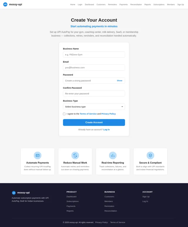 Signup