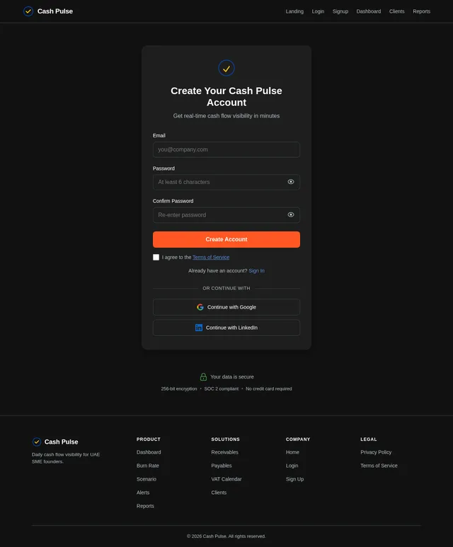 Signup