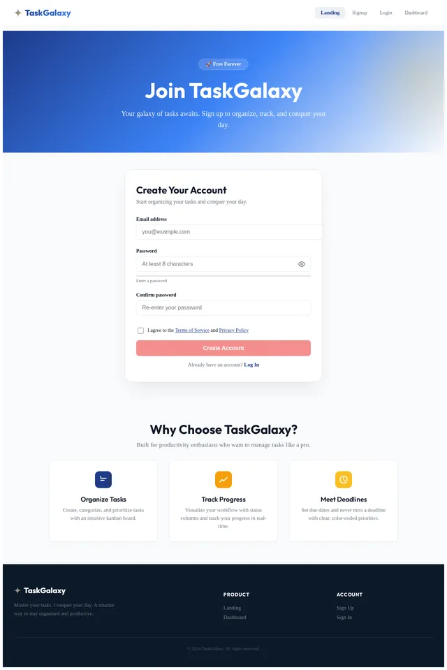 Signup