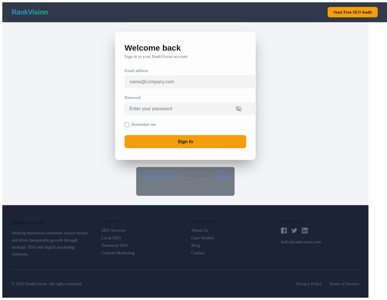 Login design preview
