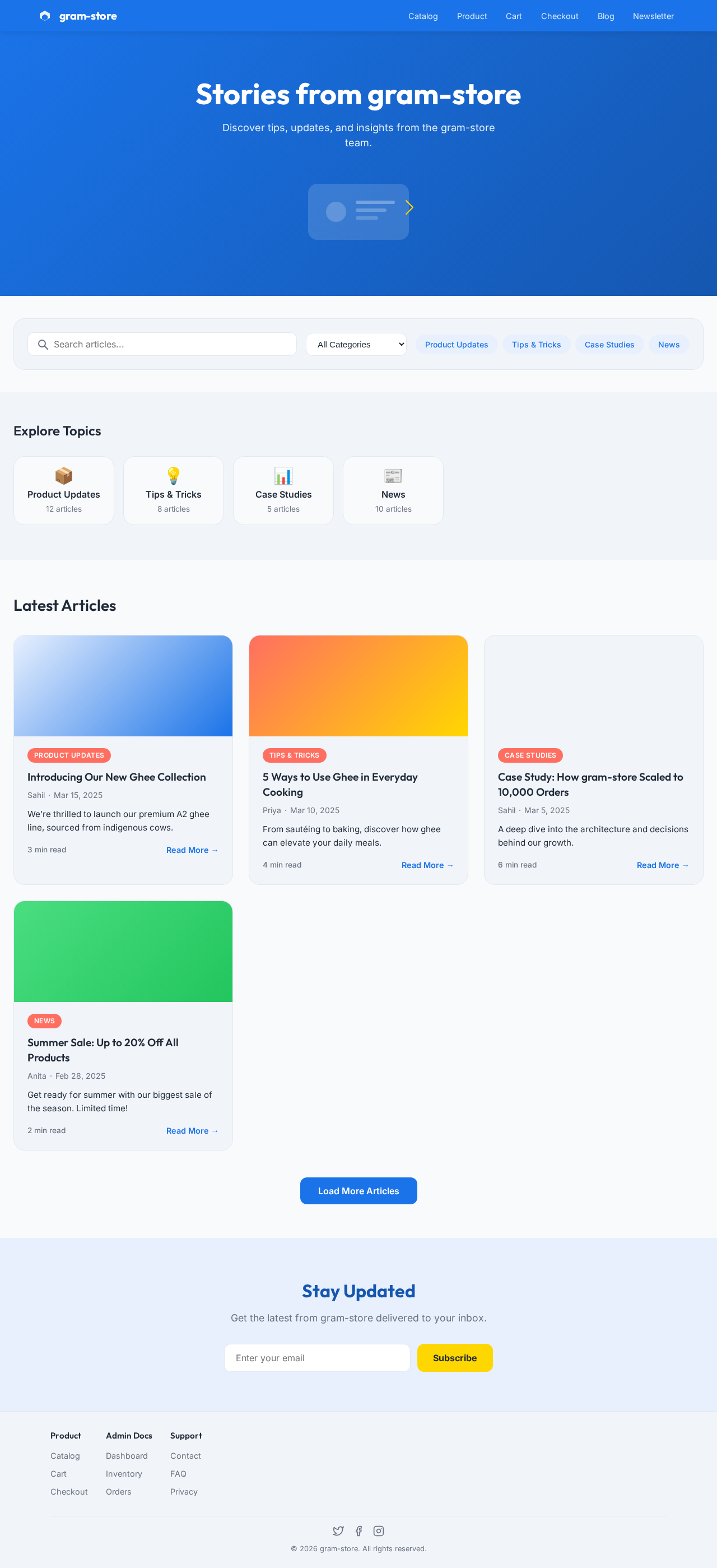 Blog design preview