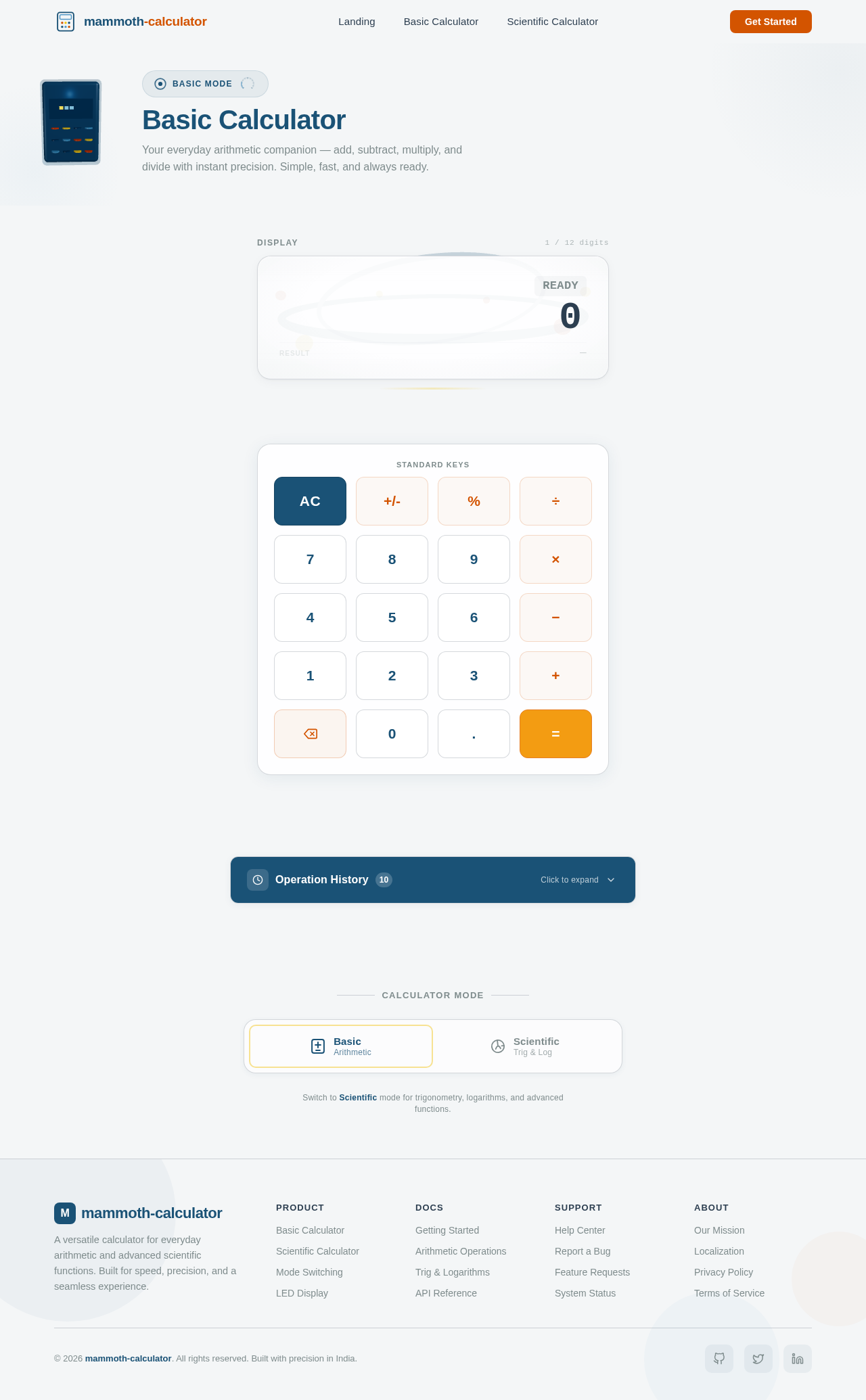 BasicCalculator design preview