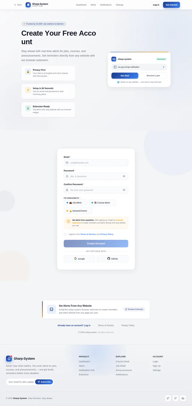 Signup