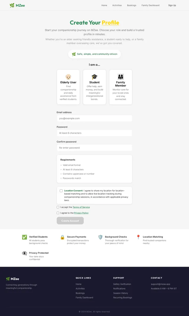Signup