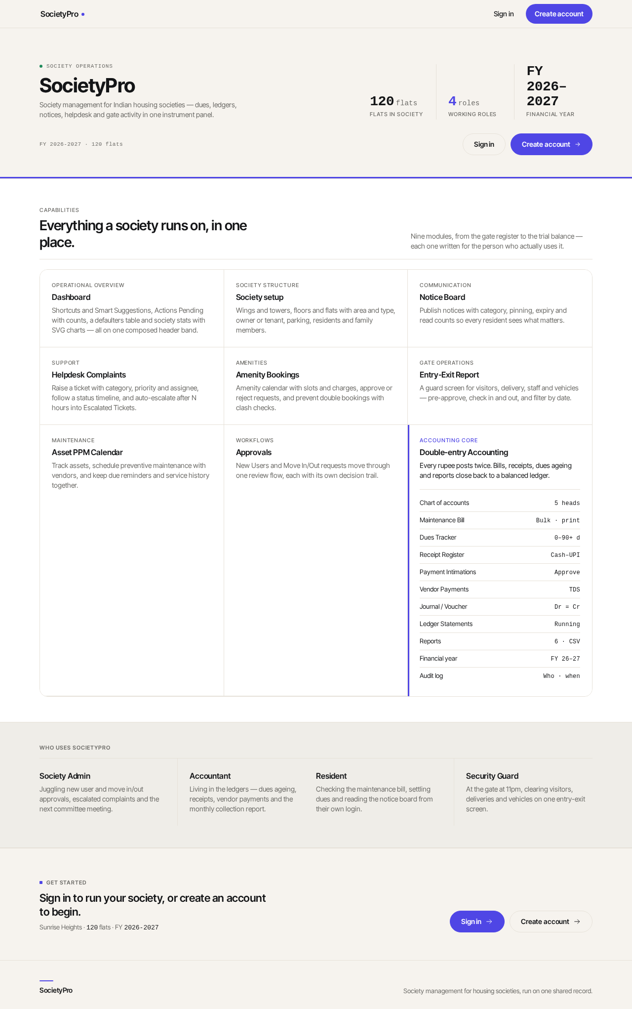 Landing design preview