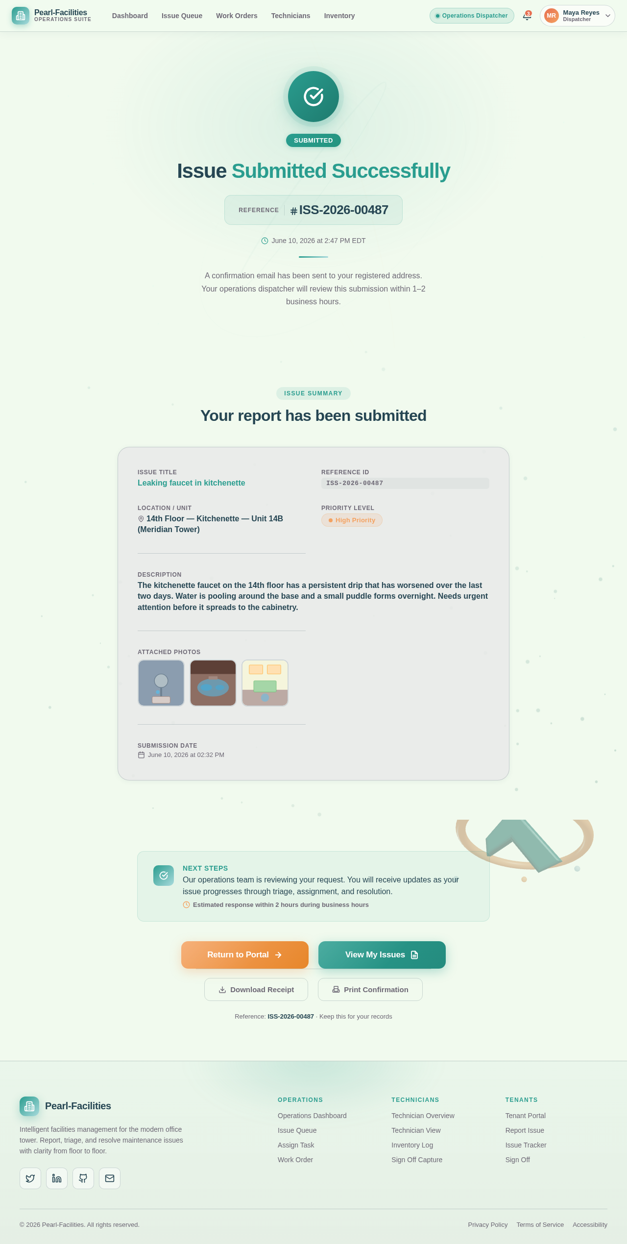 IssueConfirmation design preview