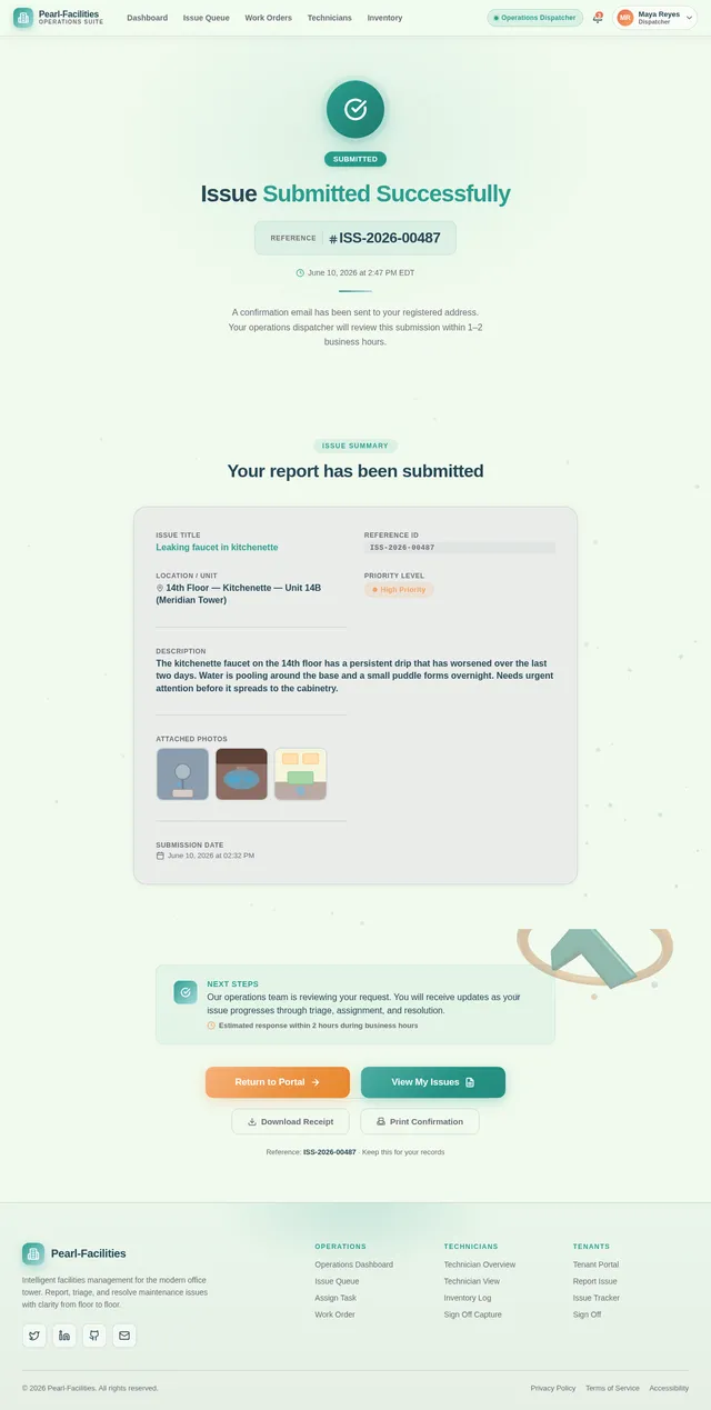IssueConfirmation