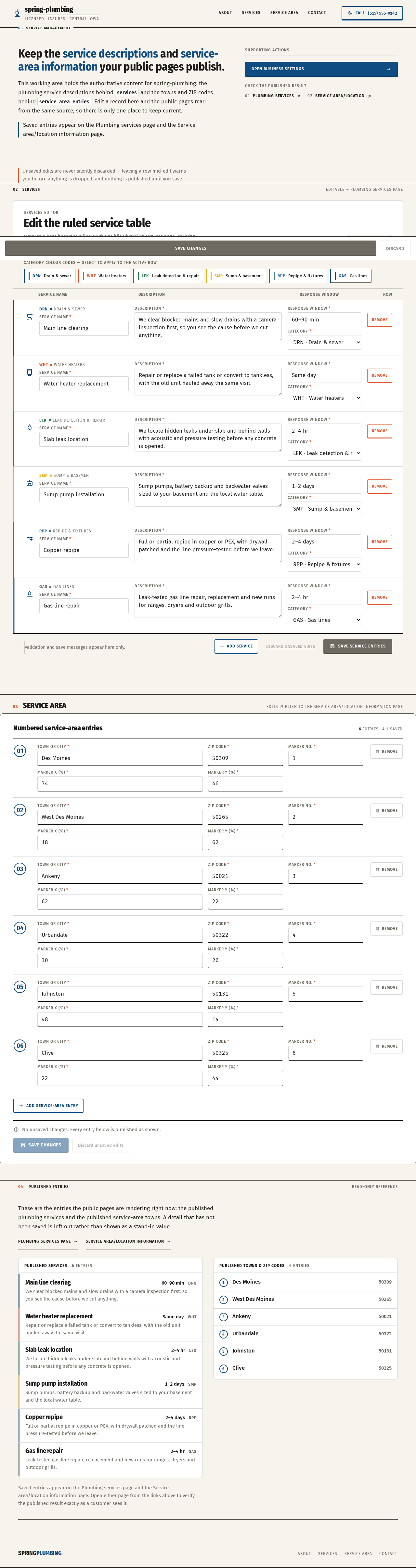 Service Management design preview