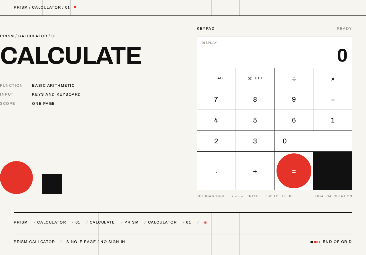 Calculator design preview