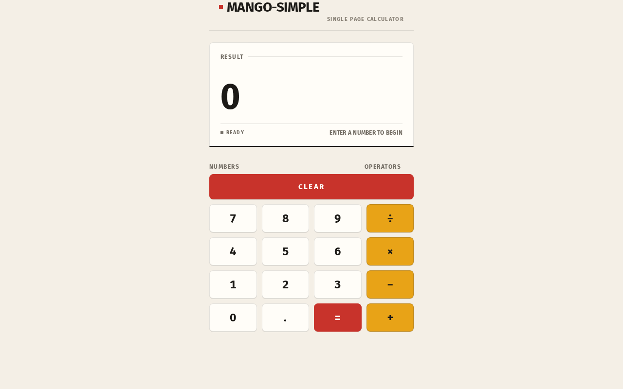 Calculator design preview